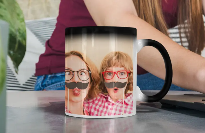 Printerpix Personalised Mothers Day pictures into Magic Mugs Single or Pack