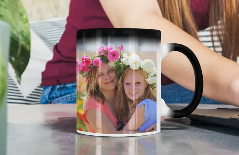 Printerpix Mother and daughter photo Magic Mugs Single or Pack