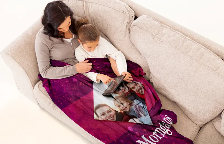 Printerpix Personalised Mothers Day pictures into blanket Small to Queen size