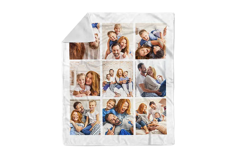 Printerpix Mother and son photo blanket Small to Queen size