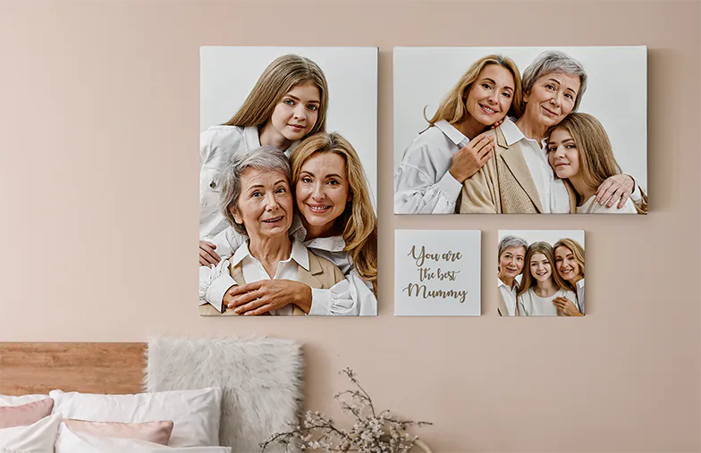 Printerpix Mothers Day personalised Canvas All Layout & Sizes