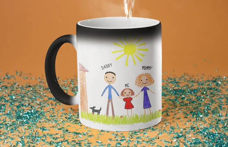 Printerpix Personalised photo Mothers Day gifts into Magic Mugs Single or Pack