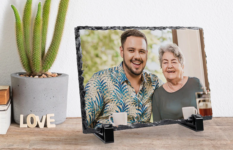 Personalised gift Stone with printed image