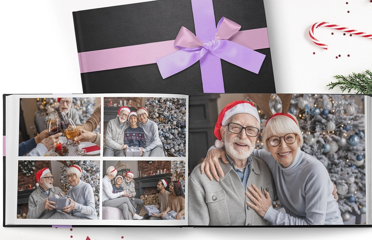 Valentina Leather Personalised Photo Books with Ribbon by Printerpix||||||||||