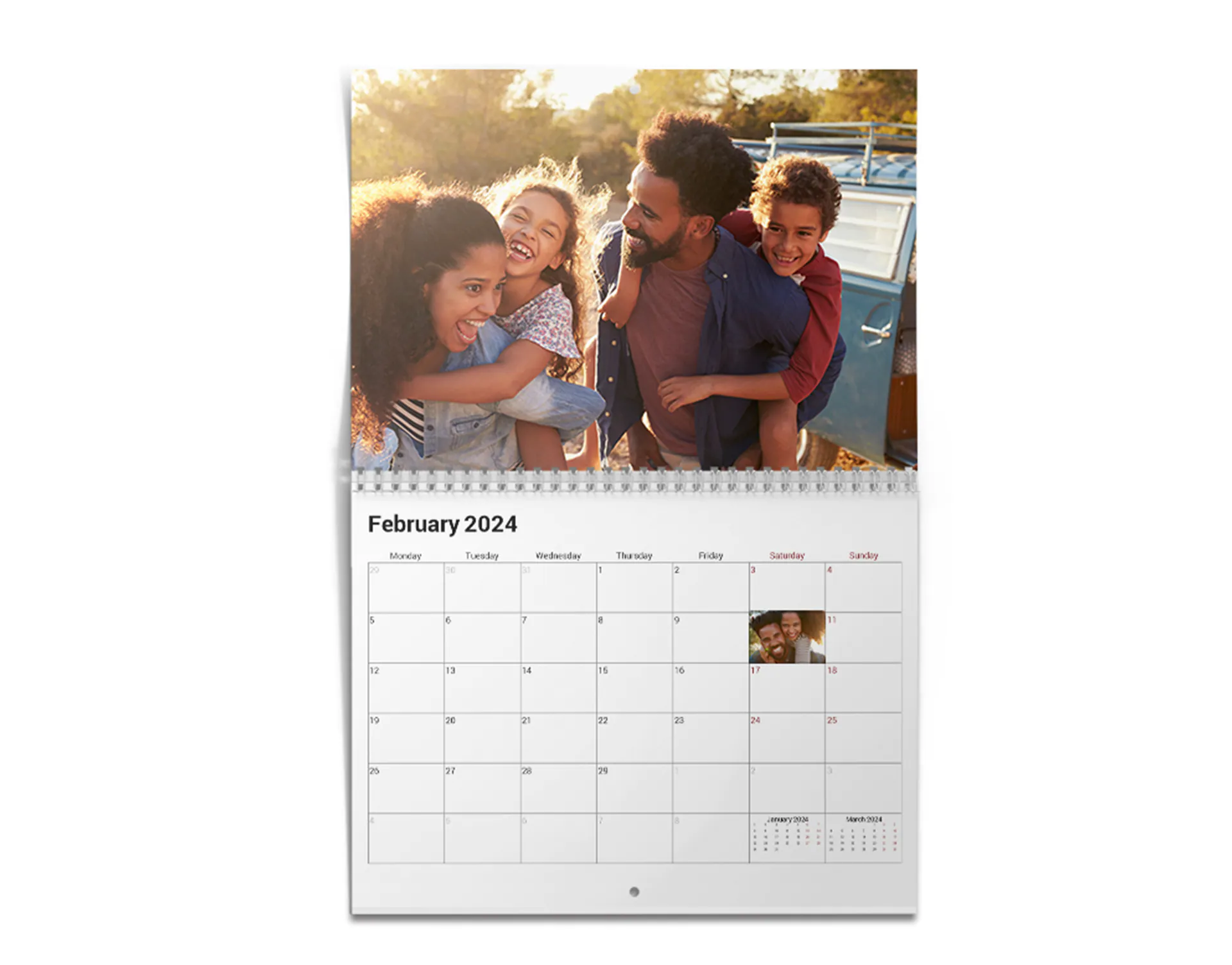 Calendrier photo 30x43cm format A3 One Piece Equipage